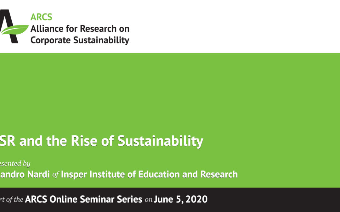 CSR and the Rise of Sustainability