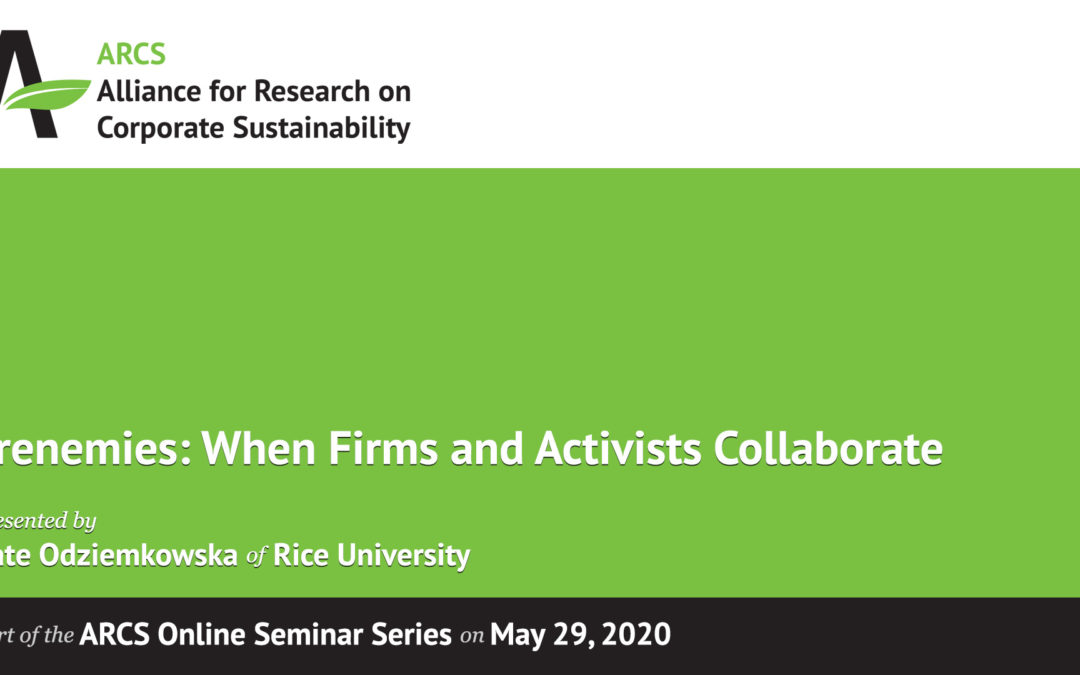 Frenemies: When Firms and Activists Collaborate